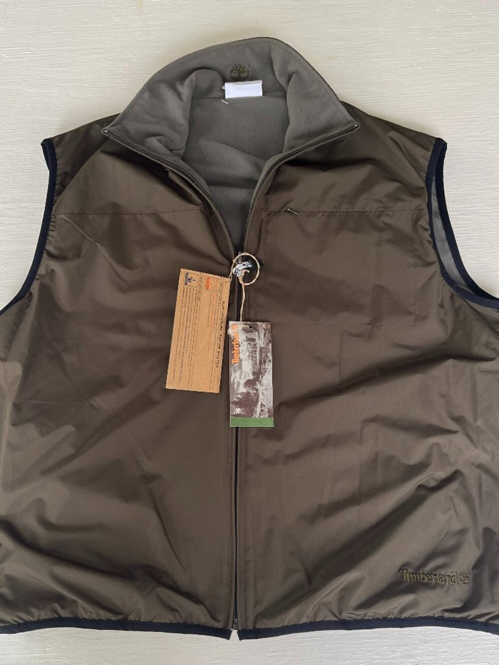 timberland weathergear vest size large NWT